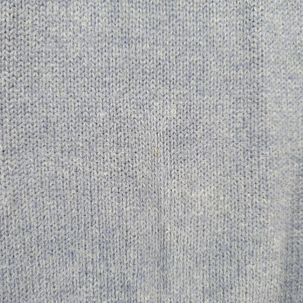 J.Crew Quarter Zip Sweater Mens Medium Blue Slim Cotton Cashmere Mock Neck